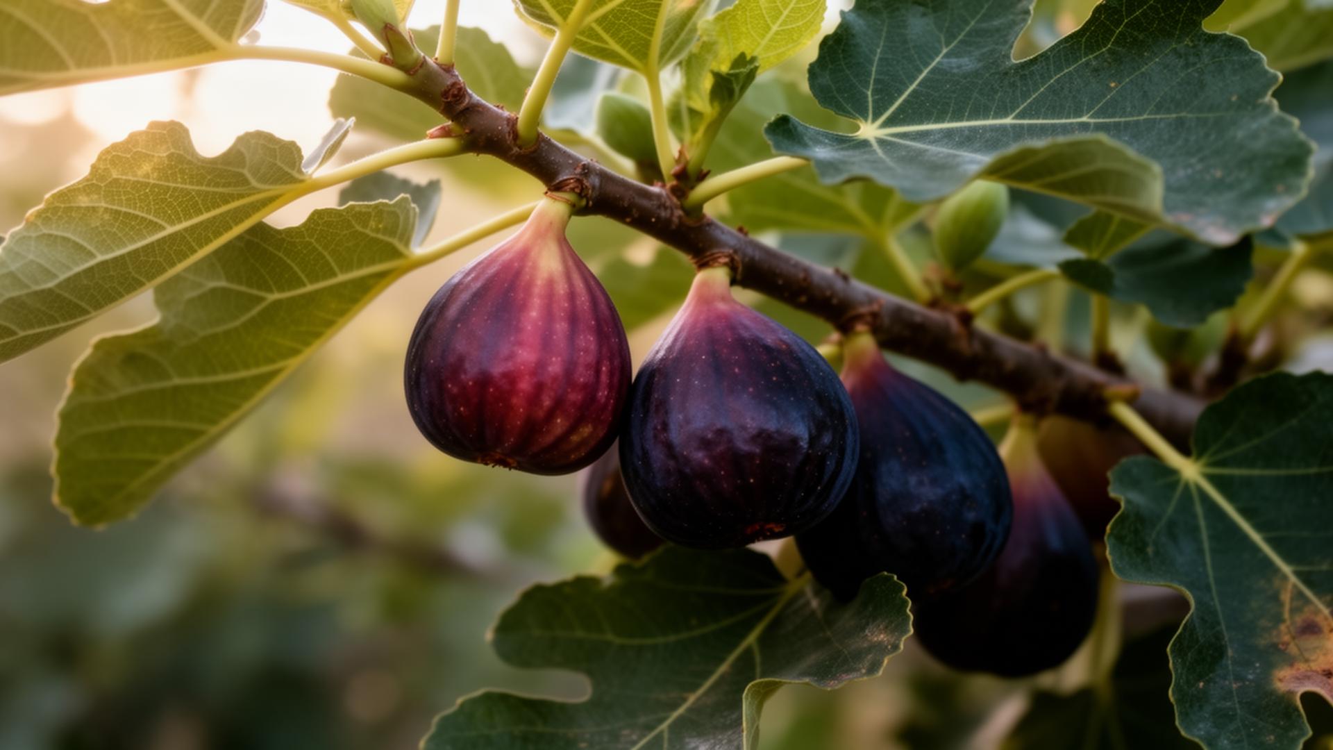Ripening figs on a tree